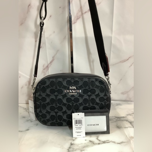 NWT Coach Denim Jamie Camera Crossbody & Credit Card Holder